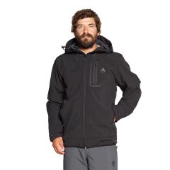 Berg Yukon Erkek Softshell Erkek Ceket SİYAH - 2XL