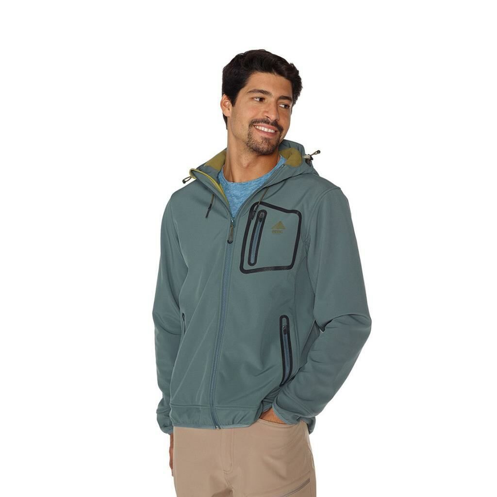 Berg Yukon Erkek Softshell Erkek Ceket Yeşil - S
