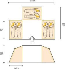 Regatta Kivu Hub 6 Çadır