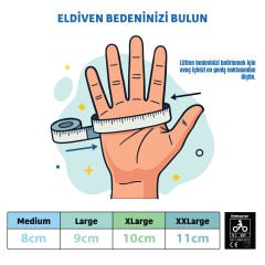 FreeCamp Power Tam Parmak Motosiklet Eldiveni EN 13594-SİYAH-TURUNCU