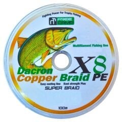 FreeCamp Copper 8 Braid 100m 0.50mm Olta Misinası
