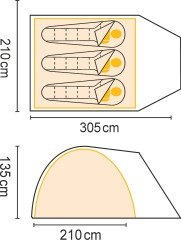 Regatta Kivu 3 v3 Çadır