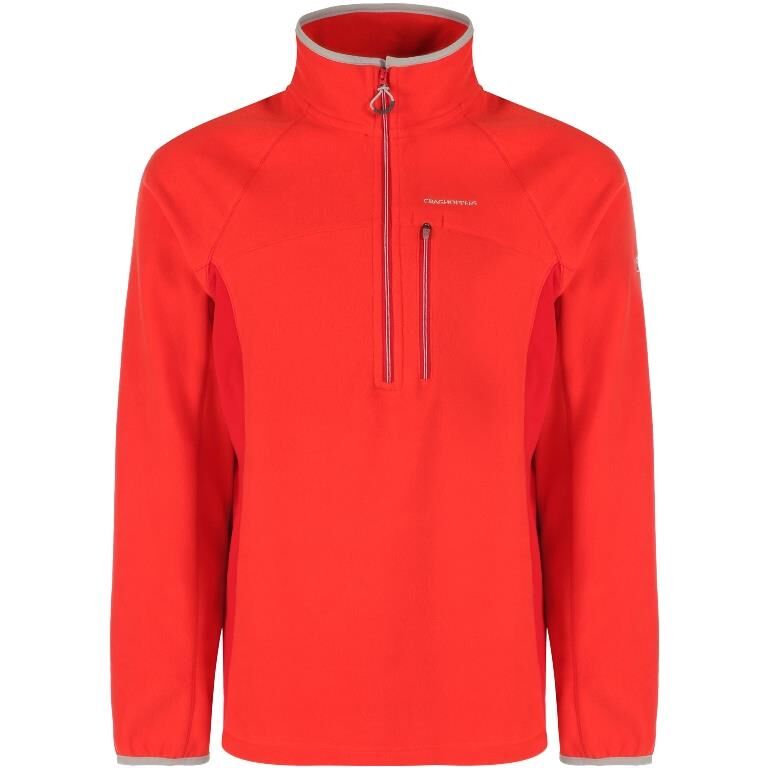Craghoppers Crathorne Erkek Yarım Fermuar Ceket Kırmızı