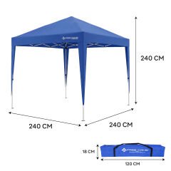 FreeCamp Soria AND1025 240x240cm Pe Otomatik Tente-MAVİ
