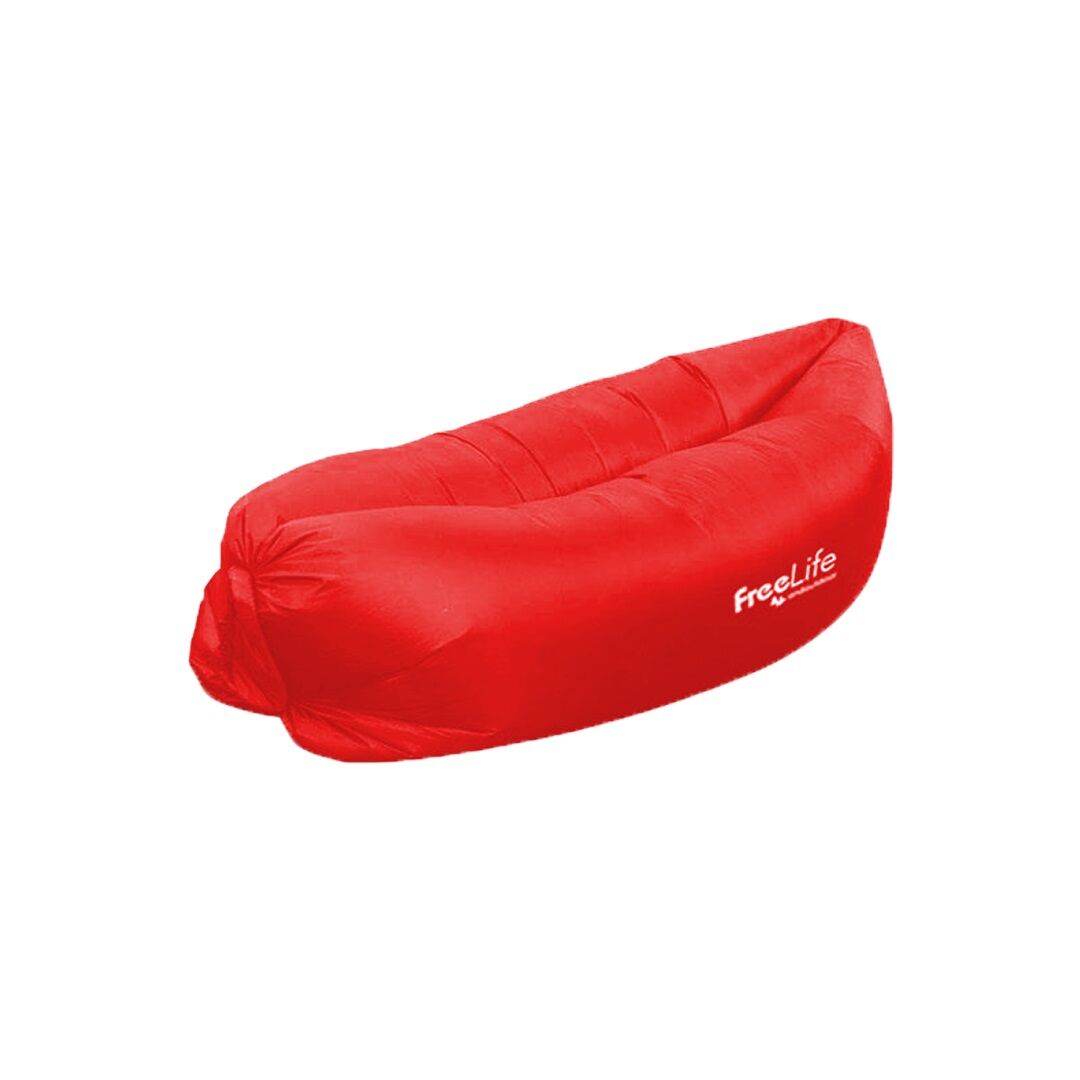 Andoutdoor Pratik Şişme Şezlong- KIRMIZI