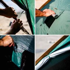 FreeCamp Monodome Plus 4 Kişilik Kamp Çadırı-YEŞİL