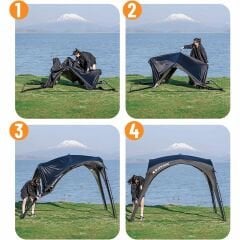BlackDog Instant Pavilion Gazebo 300x300x215cm Siyah