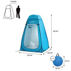 Wowspeed Pop-UP Tuvalet/Duş Çadırı 120x120x190cm