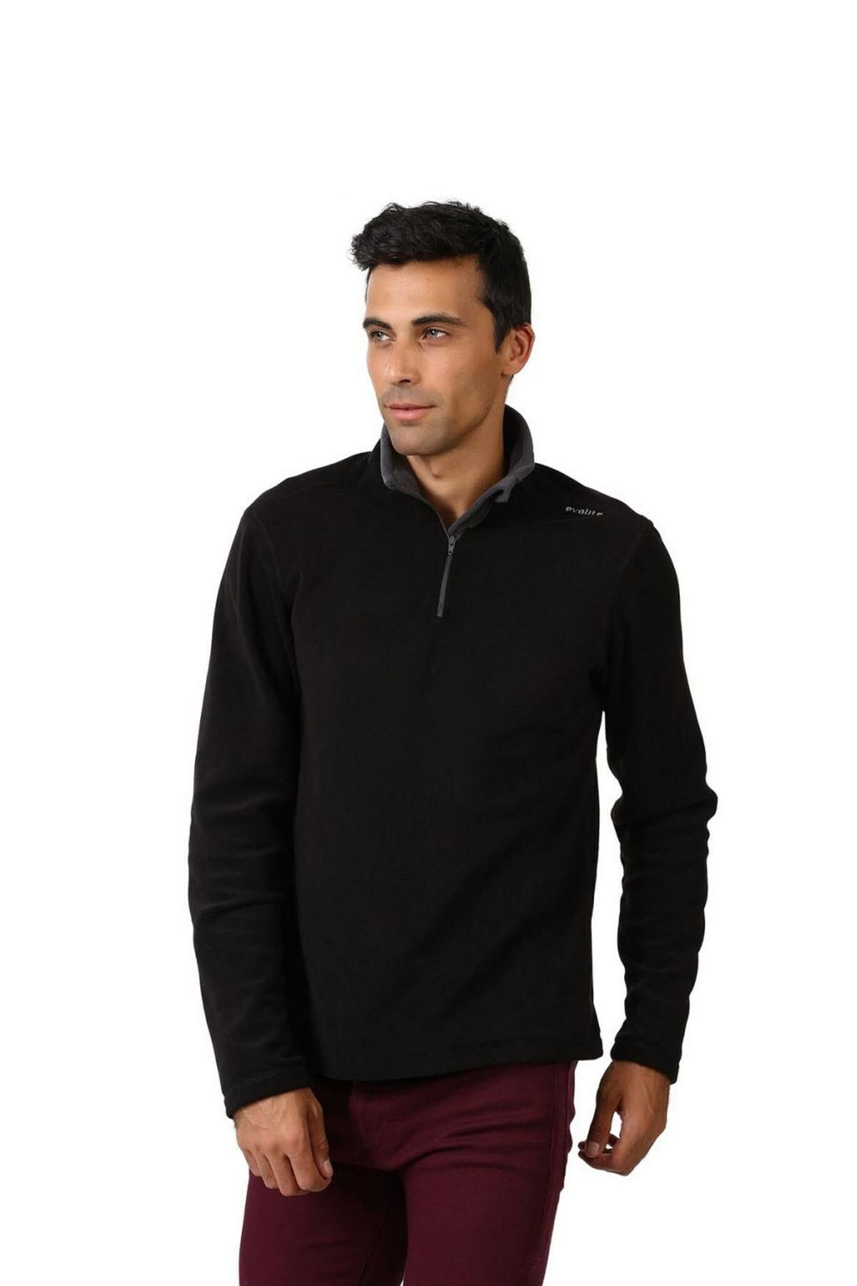 Evolite Fuga Bay Mikro Polar Sweater-SİYAH