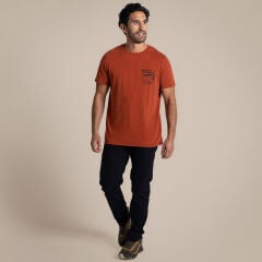 Craghoppers Sabden SS Erkek T-Shirt-KIRMIZI