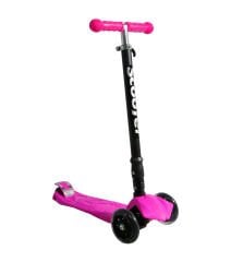 Xslide Işıklı Tekerlekli Scooter-PEMBE
