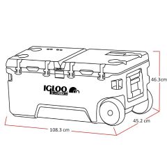 IGLOO CoreMAX 120 Tekerlekli Buzluk 120 Litre