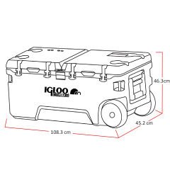 IGLOO CoreMAX 120 Tekerlekli Buzluk 120 Litre