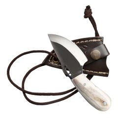 FreeCamp Geyik Boynuzu Kabza Üçgen Kolye 13.5cm Avcı Bıçağı
