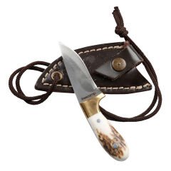 FreeCamp Geyik Boynuzu Kabza Kolye 12cm Avcı Bıçağı