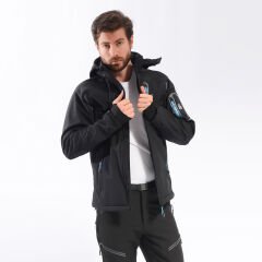 FreeCamp Eagle Softshell Ceket-SİYAH-MAVİ