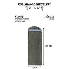 AndOutdoor NewCebu Uyku Tulumu-YEŞİL