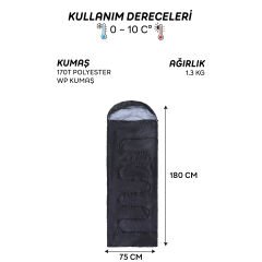 AndOutdoor NewCebu Uyku Tulumu-SİYAH