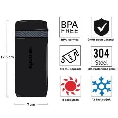 Igloo Squid Termos 410ml-SİYAH