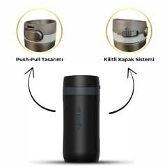 Igloo Squid Termos 410ml-SİYAH