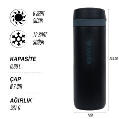 Igloo Squid Termos 600ml-SİYAH