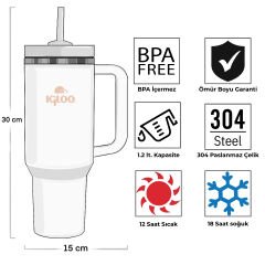 Igloo Stadler Thermo-Mug 1.2 Litre-BEYAZ