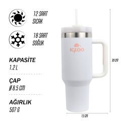 Igloo Stadler Thermo-Mug 1.2 Litre-BEYAZ