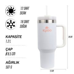 Igloo Stadler Thermo-Mug 1.2 Litre-BEYAZ