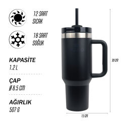 Igloo Stadler Thermo-Mug 1.2 Litre-SİYAH