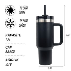Igloo Stadler Thermo-Mug 1.2 Litre-SİYAH