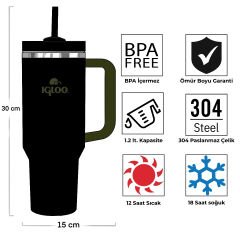 Igloo Stadler Thermo-Mug 1.2 Litre-HAKİ