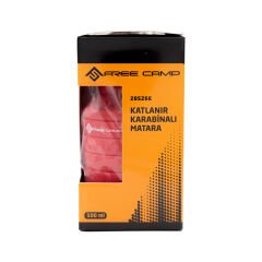 FreeCamp Katlanır Karabinalı Matara-KIRMIZI