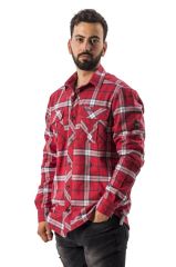 Freecamp Knit Fleece Erkek Gömlek Açık Kırmızı