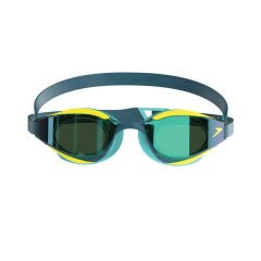 Speedo Fastskin Hyper Elite Mirror Unisex Renkli Yüzücü Gözlüğü-YEŞİL-TURUNCU