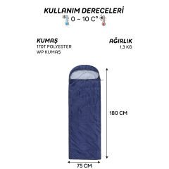 AndOutdoor NewCebu Uyku Tulumu-LACİVERT