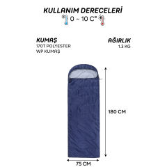 AndOutdoor NewCebu Uyku Tulumu-LACİVERT