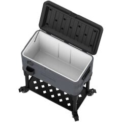 IcePeak Patio 70 Tekerlekli Raflı Buzluk 65.8 Litre