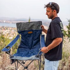 FreeCamp Phoenix Katlanır Masalı Sandalye-LACİVERT-GRİ