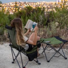 FreeCamp Phoenix Katlanır Masalı Sandalye-HAKİ-SİYAH