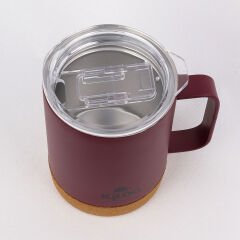 Igloo Cork Mug 350ml-BORDO