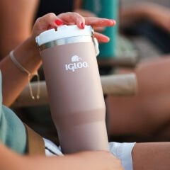 Igloo Powder Termos 900ml- KAHVERENGİ-BEYAZ