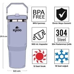 Igloo Powder Termos 900ml-MAVİ