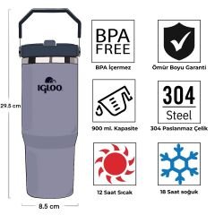 Igloo Powder Termos  900ml- MAVİ-LACİVERT
