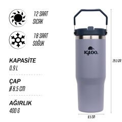 Igloo Powder Termos 900ml-MAVİ