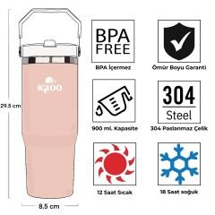 Igloo Powder Termos 900ml-SOMON BEYAZ