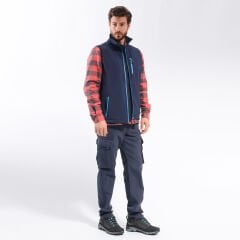 FreeCamp Vest Erkek Softshell Yelek-LACİVERT