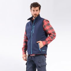 FreeCamp Vest Erkek Softshell Yelek-LACİVERT