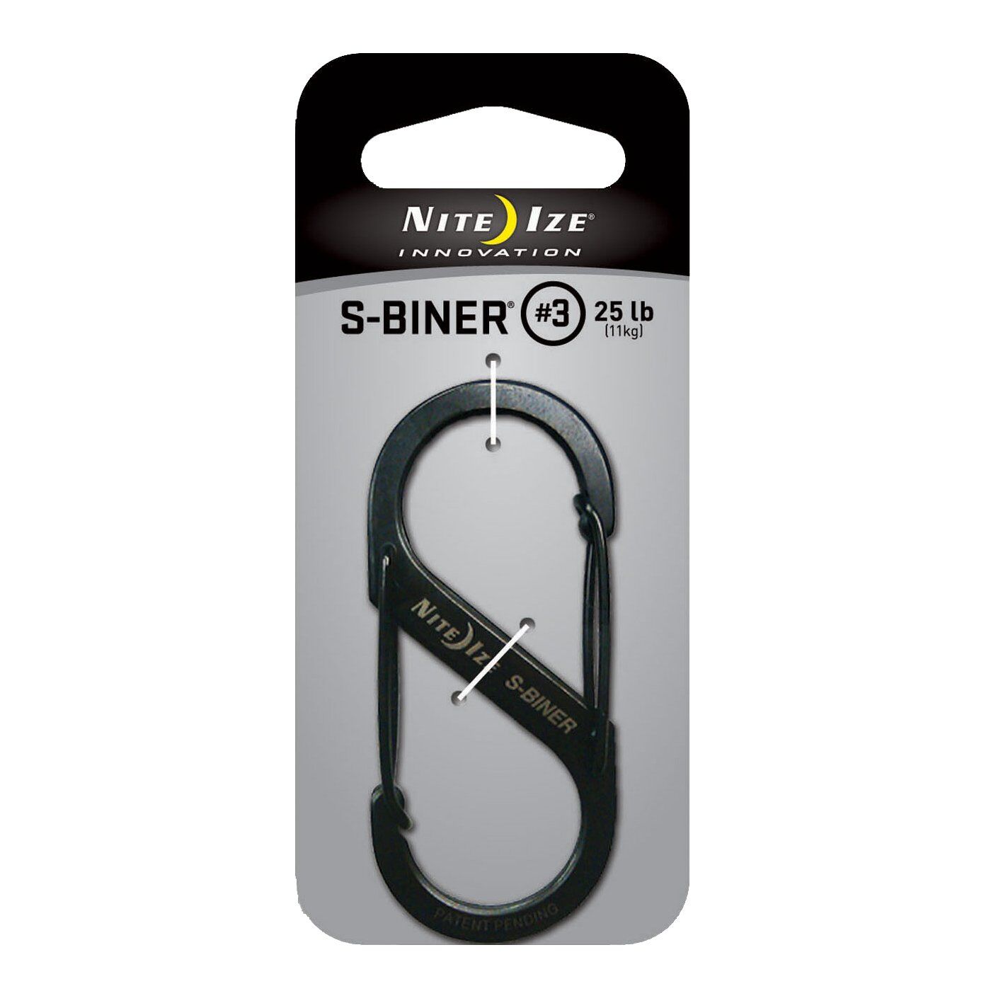 Nite Ize S-Biner 3 Karabina-SİYAH