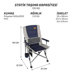 FreeCamp Foster Katlanır Sandalye-LACİVERT