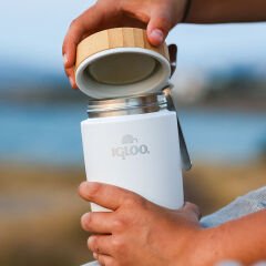 Igloo Bamboo Yemek Termosu 500ml-BEYAZ